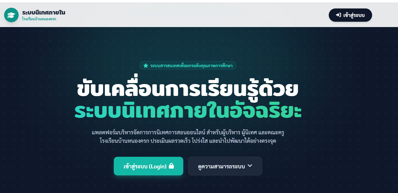 ระบบการจัดเก็บข้อมูลการนิเทศ ออนไลน์
